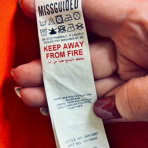 Missguided Orange Blazer Size 6 - Picture 6 of 6